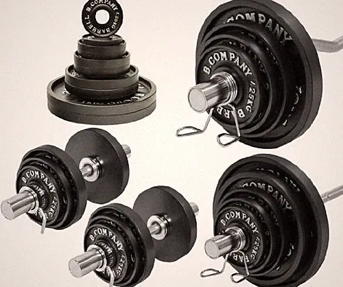 Olympia-Set 115,5 kg Langhantel SZ-Hantel Kurzhanteln