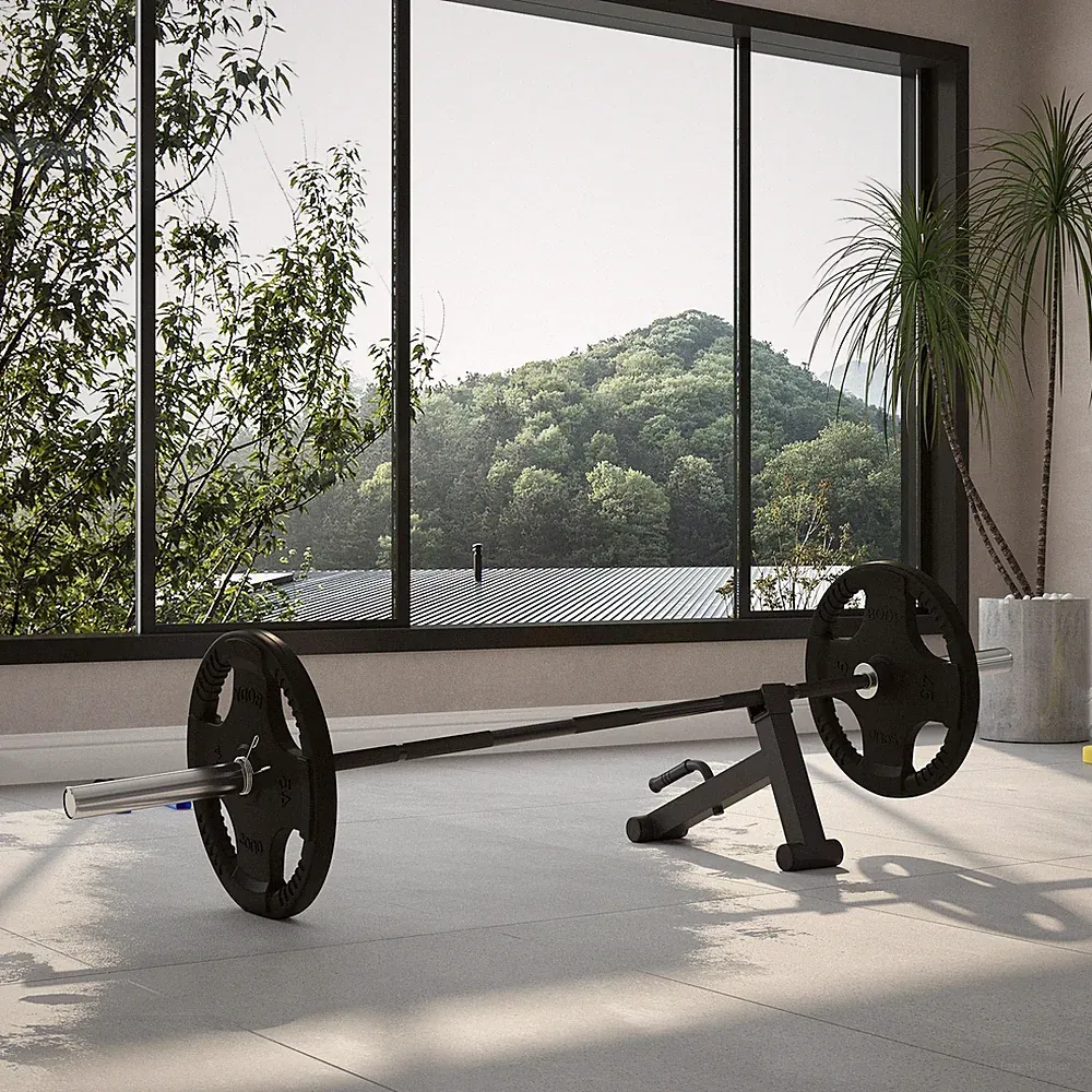 Olympic 210cm EZ Curlstange und Kreuzheben Langhantelheber Set, für Krafttraining