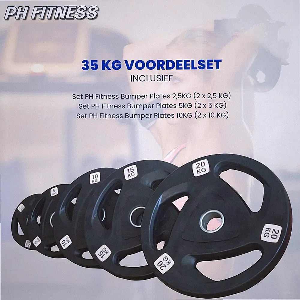PH Fitness Tri-Grip Hantelscheiben Sparset 107,5 kg
