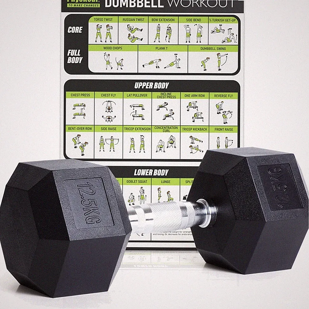 Physkcal Kettlebell Gummi Hantel 12,5 kg