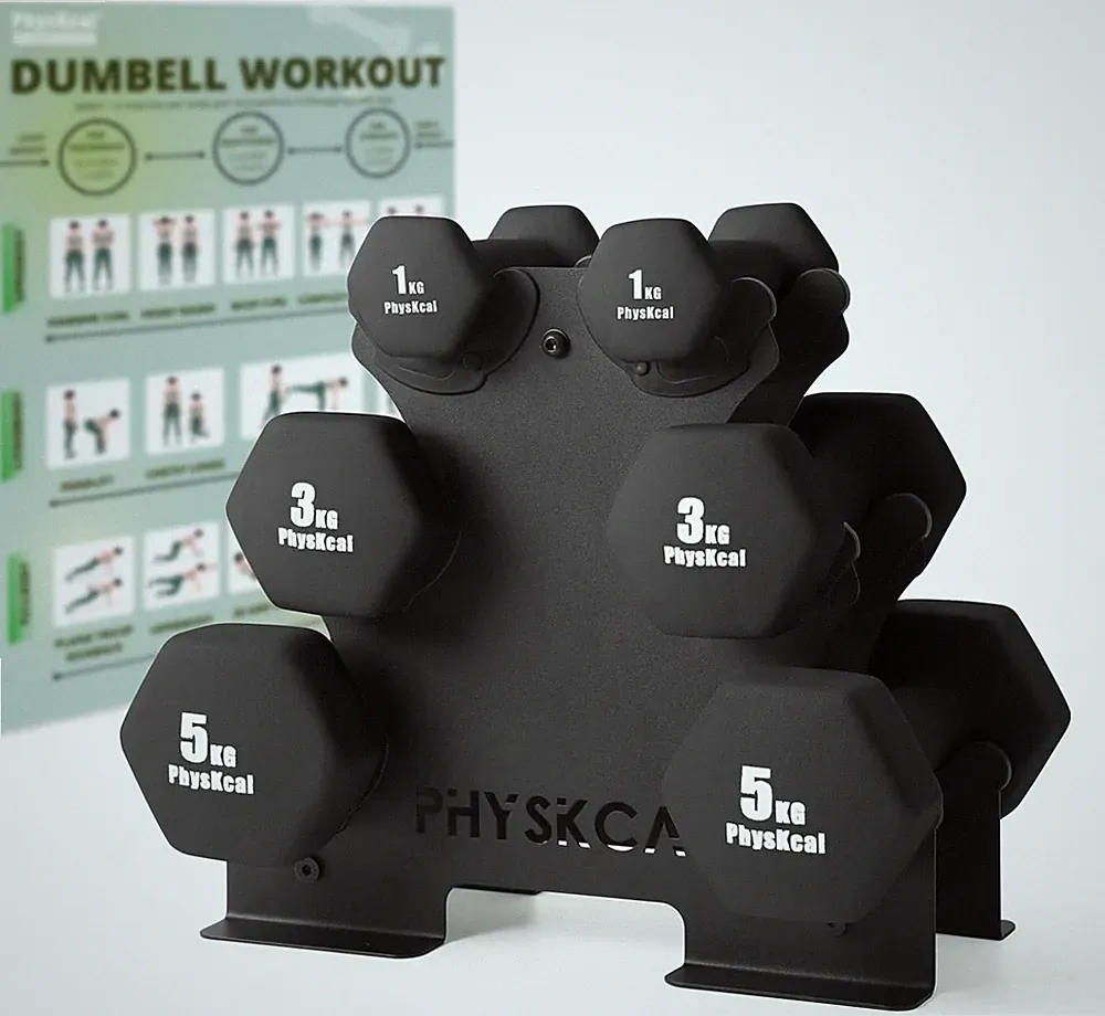Physkcal Kurzhantel-Set 18kg Neopren