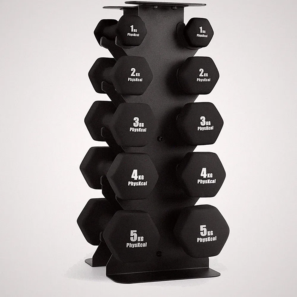 Physkcal Kurzhantel-Set 30kg mit Ständer