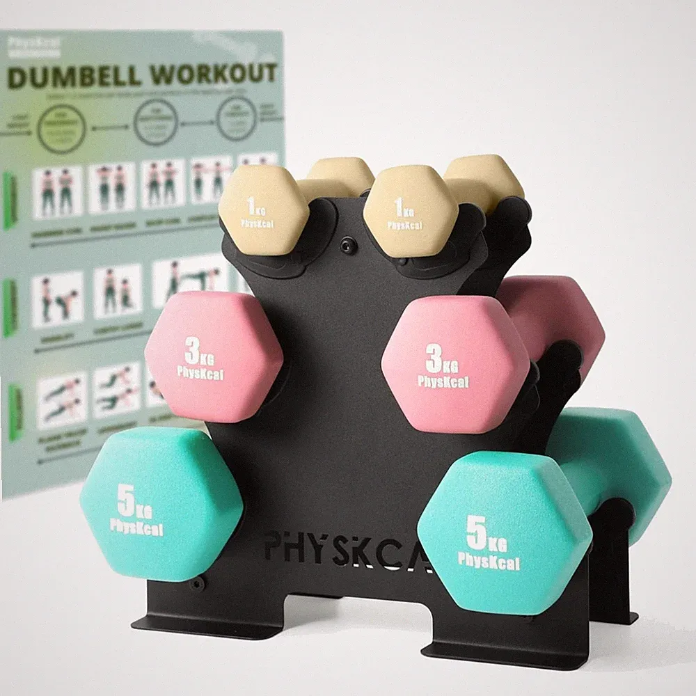 Physkcal Kurzhantel Set 6-teilig