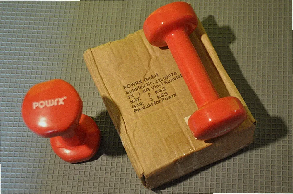 POWRX Gymnastik Hanteln 2x1kg Vinyl