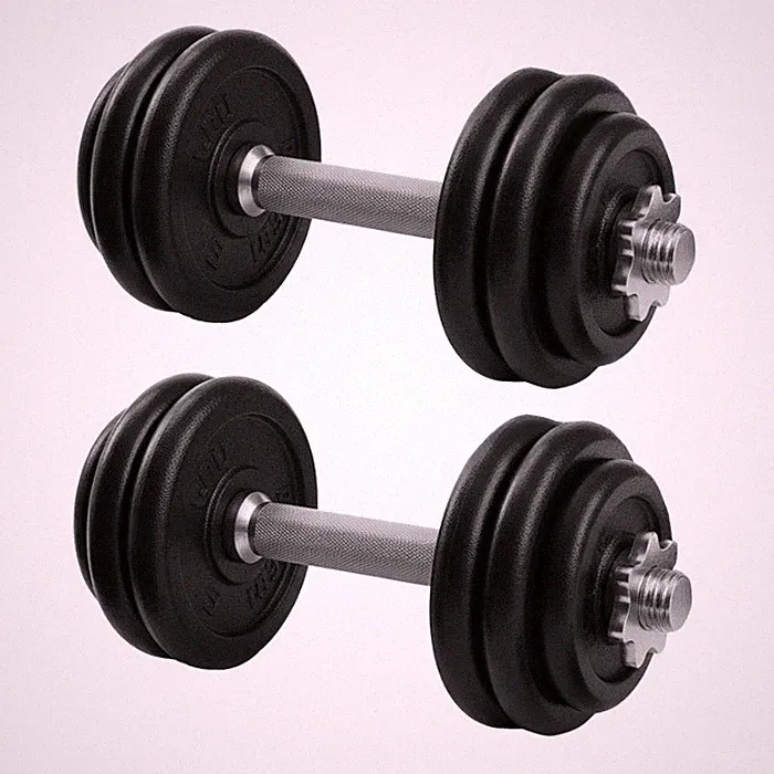 Premium Hantelset 30kg Gusseisen