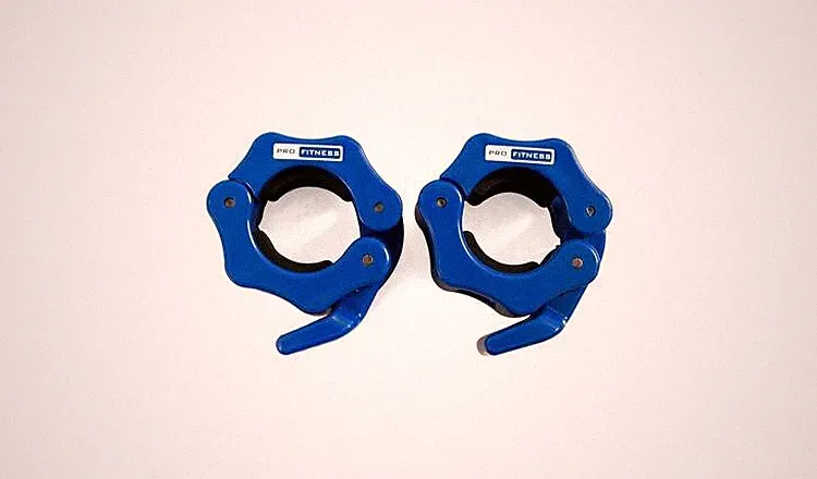 Pro Fitness 1 Zoll Bar Lock Halsbänder Federbetrieben Schnappverschluss Set