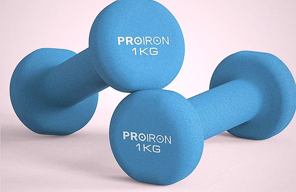PROIRON Frauen Hantelset Neopren 2x1kg