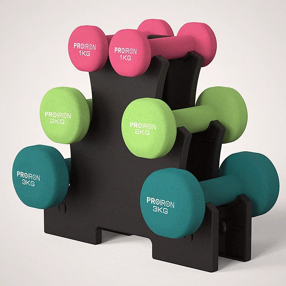 PROIRON Frauen Hantelset Neopren 6er Set