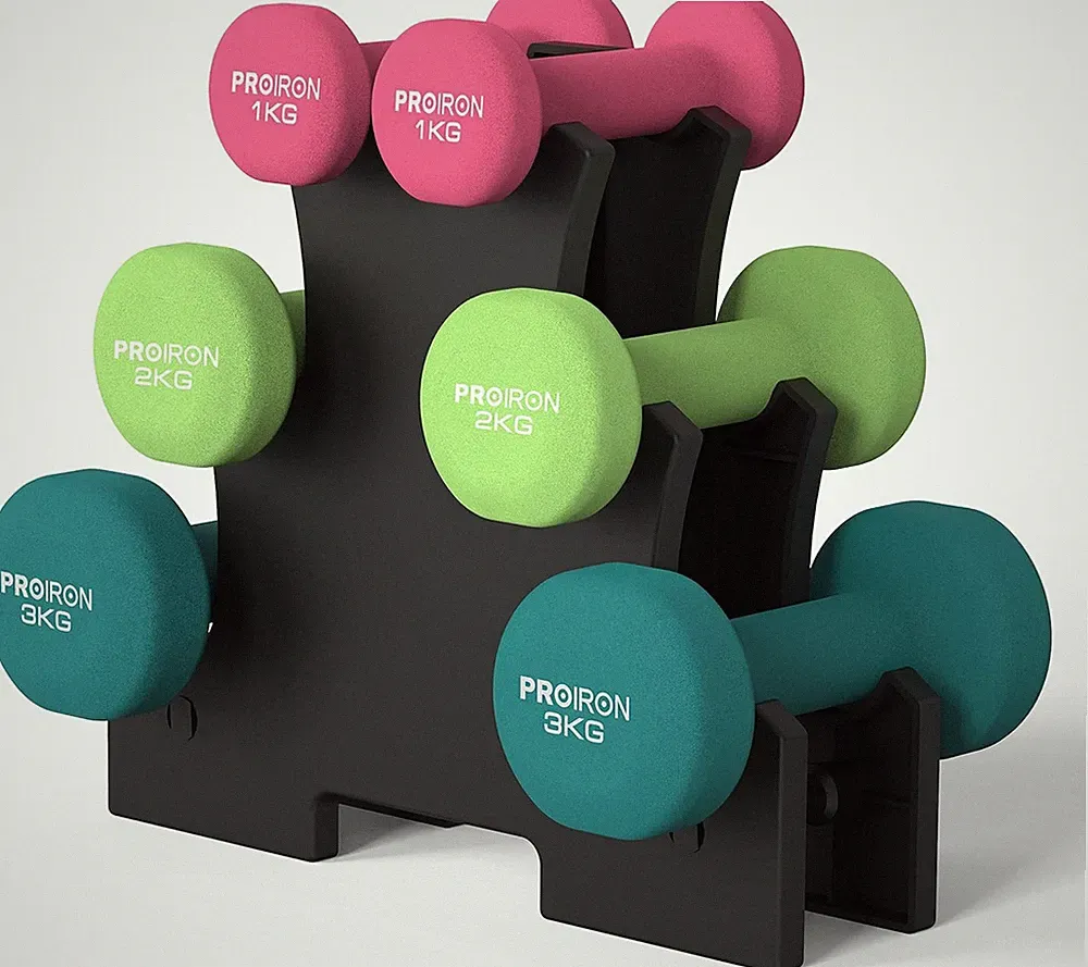 PROIRON Hanteln Neopren 2er Kurzhantelset Damen Gymnastik Yoga Pilates Kinder