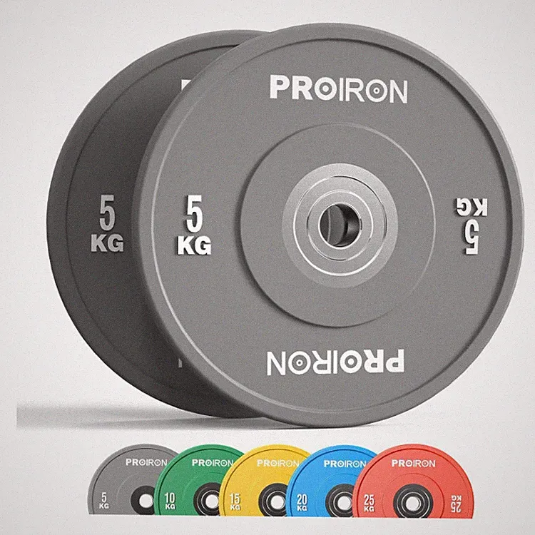 PROIRON Hantelscheiben 2x5KG Bumper Plates