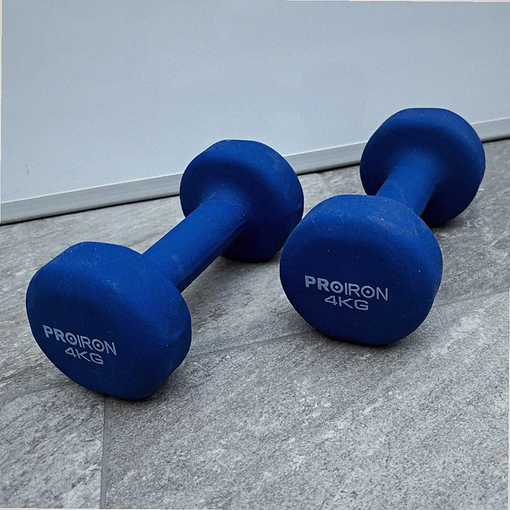 PROIRON Kurzhantel-Set festes Gewicht, 2 Stück, 2x 4 kg, Blau