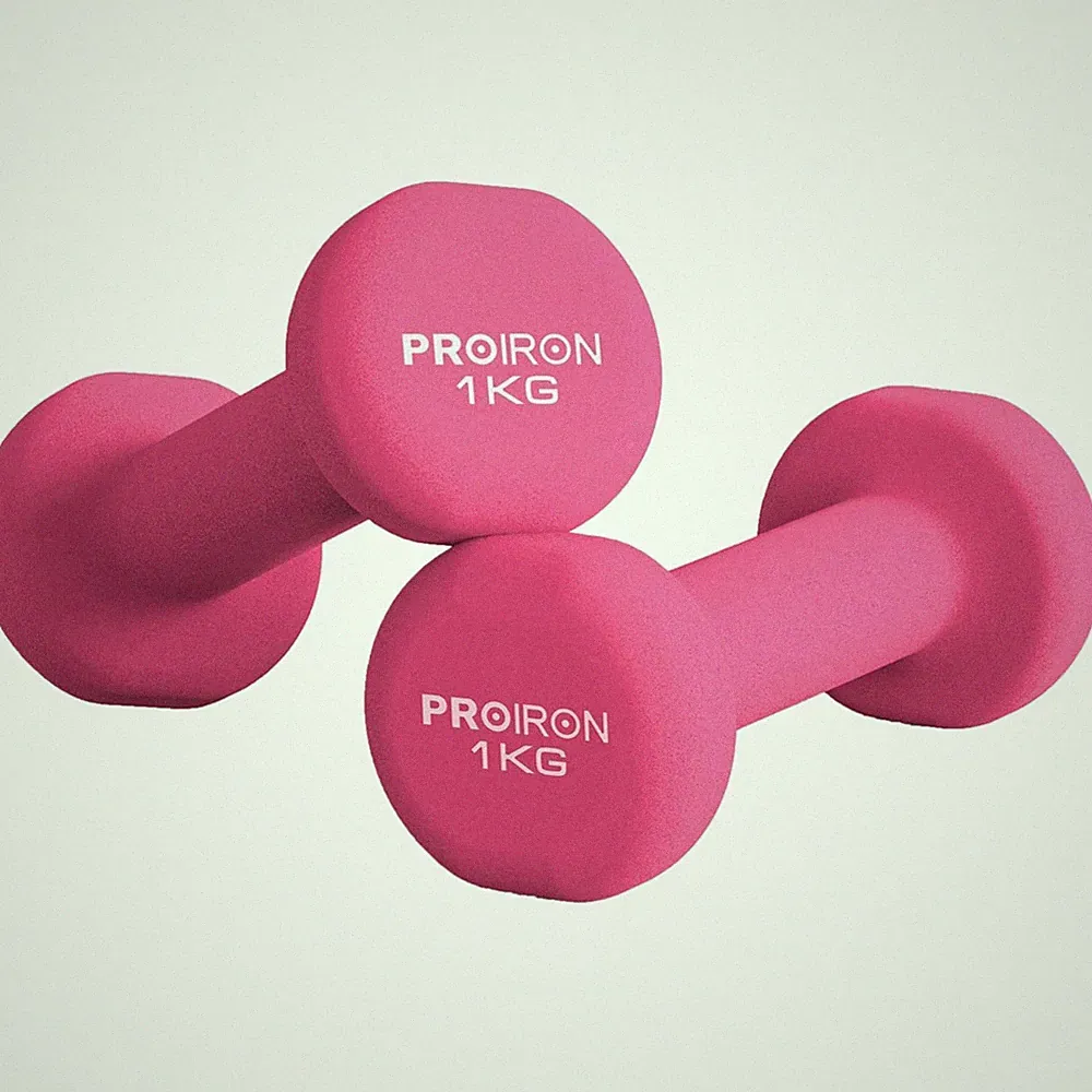 Proiron Kurzhanteln 2x1kg Neopren Rosa