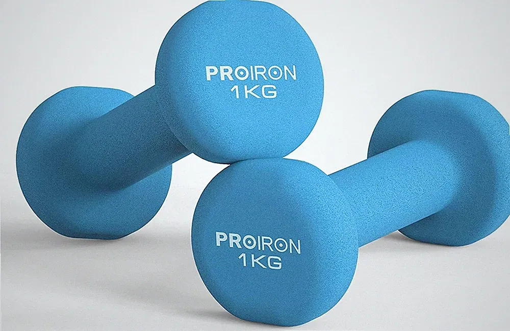 Proiron Neopren Kurzhanteln 2x1kg Blau