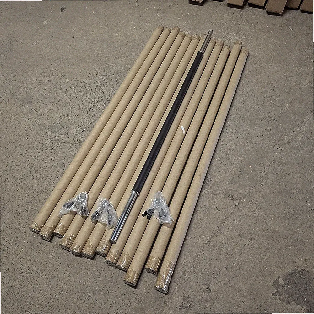 RESTPOSTEN 15x Pumpenset 1 Zoll Langhanteln (nur Stange OHNE HALSBÄNDER) Gym schwarz Schaumstoff 130cm