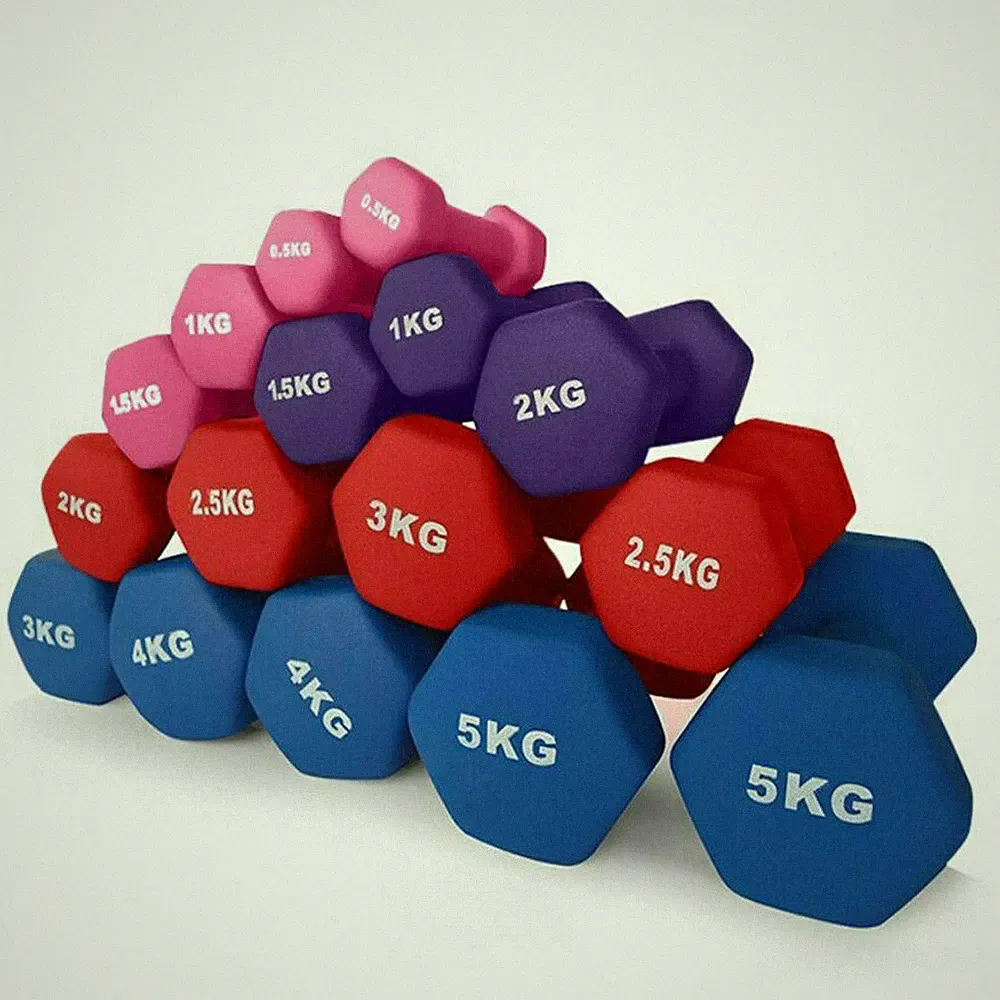 Rutschfeste Hanteln sechseckig Gusseisen Gewichte Damen Home Gym Training Aerobic