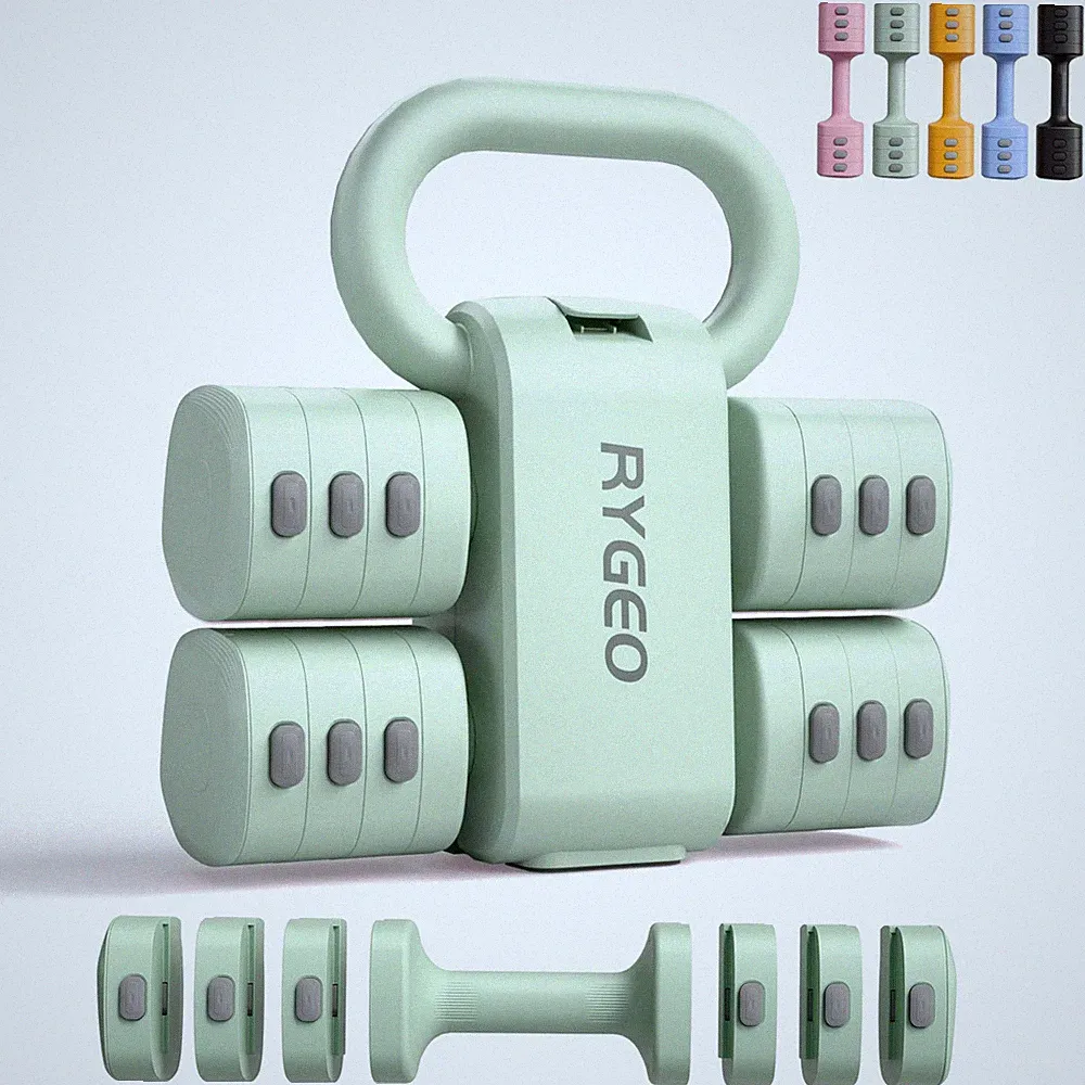 RYGEO Hantelset Frauen Verstellbar Kettlebell