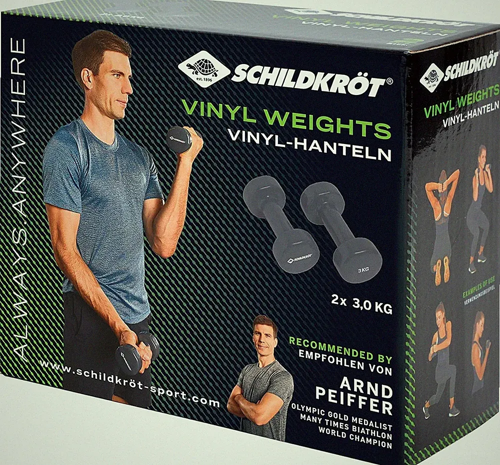 SCHILDKRÖT Vinyl Hanteln 3 kg
