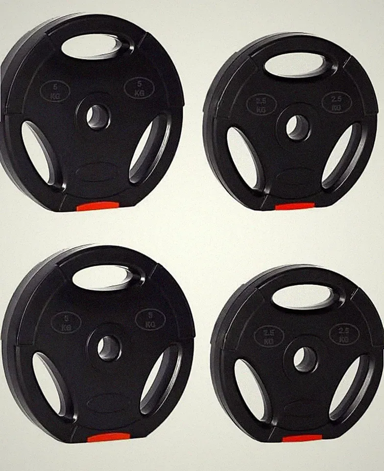 ScSPORTS 15 kg Hantelscheiben 4er Set Kunststoff