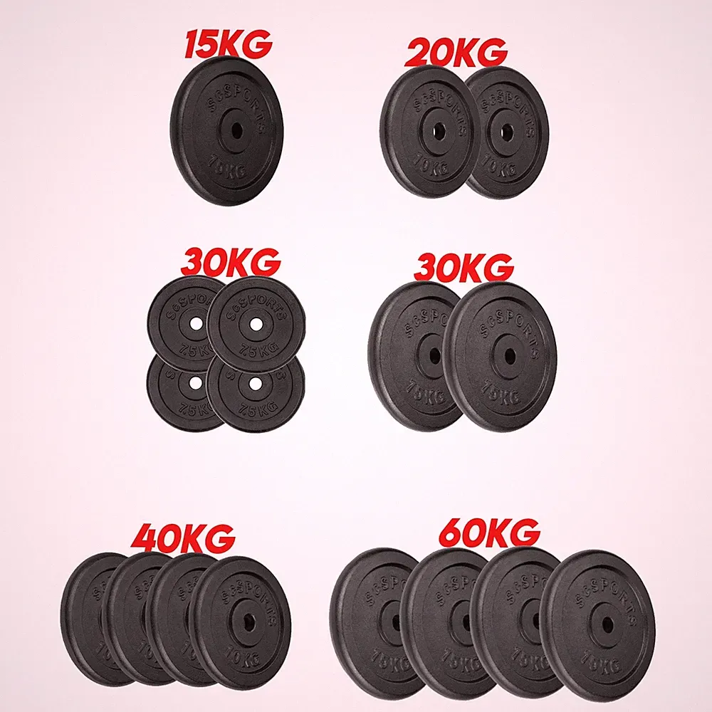 ScSPORTS Hantelscheiben Set 15 kg