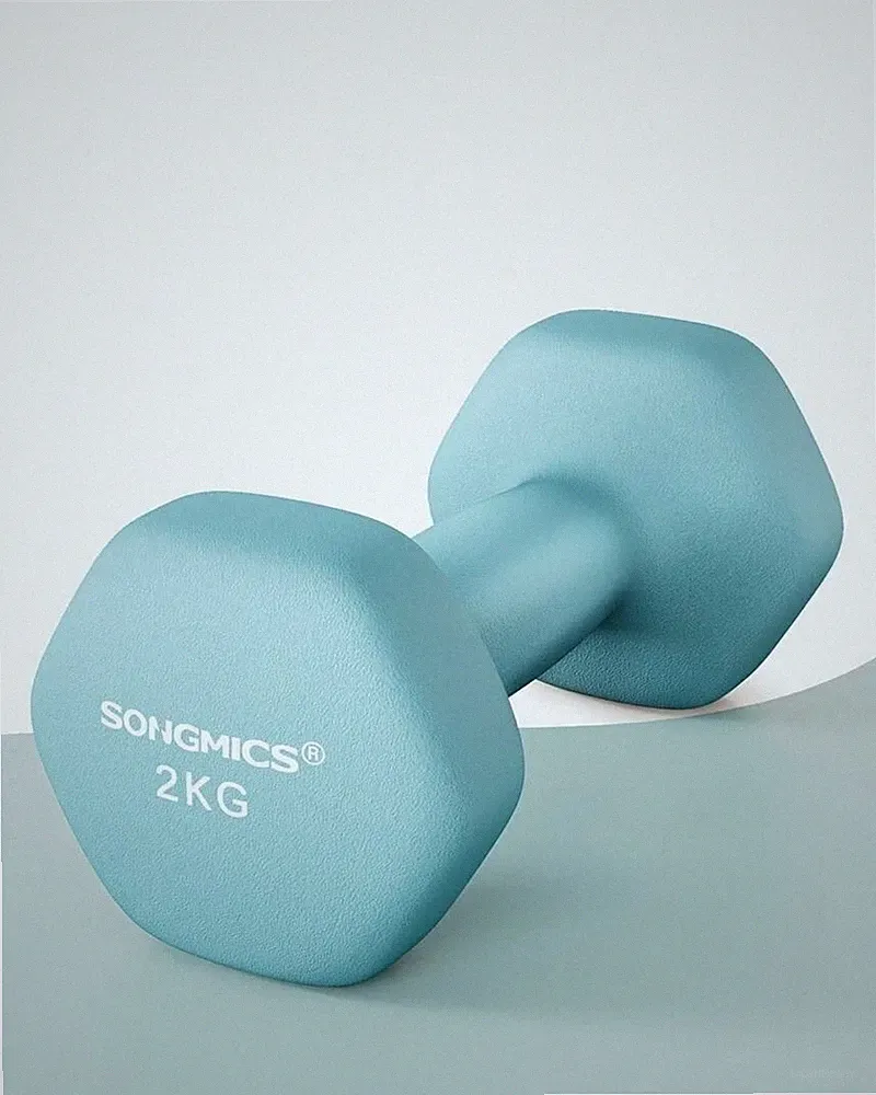 SONGMICS Home Workout Hanteln 2er Set Hanteln Hexagon Neoprenbeschichtung