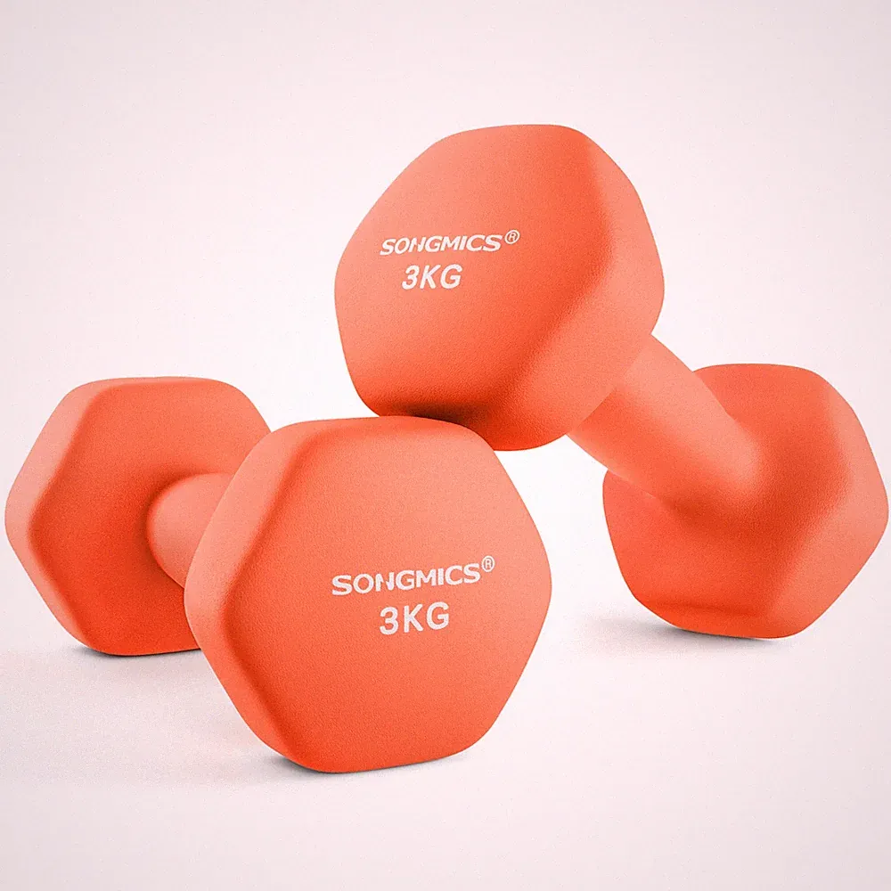 SONGMICS Kurzhantel 2er Set 3 kg Neopren