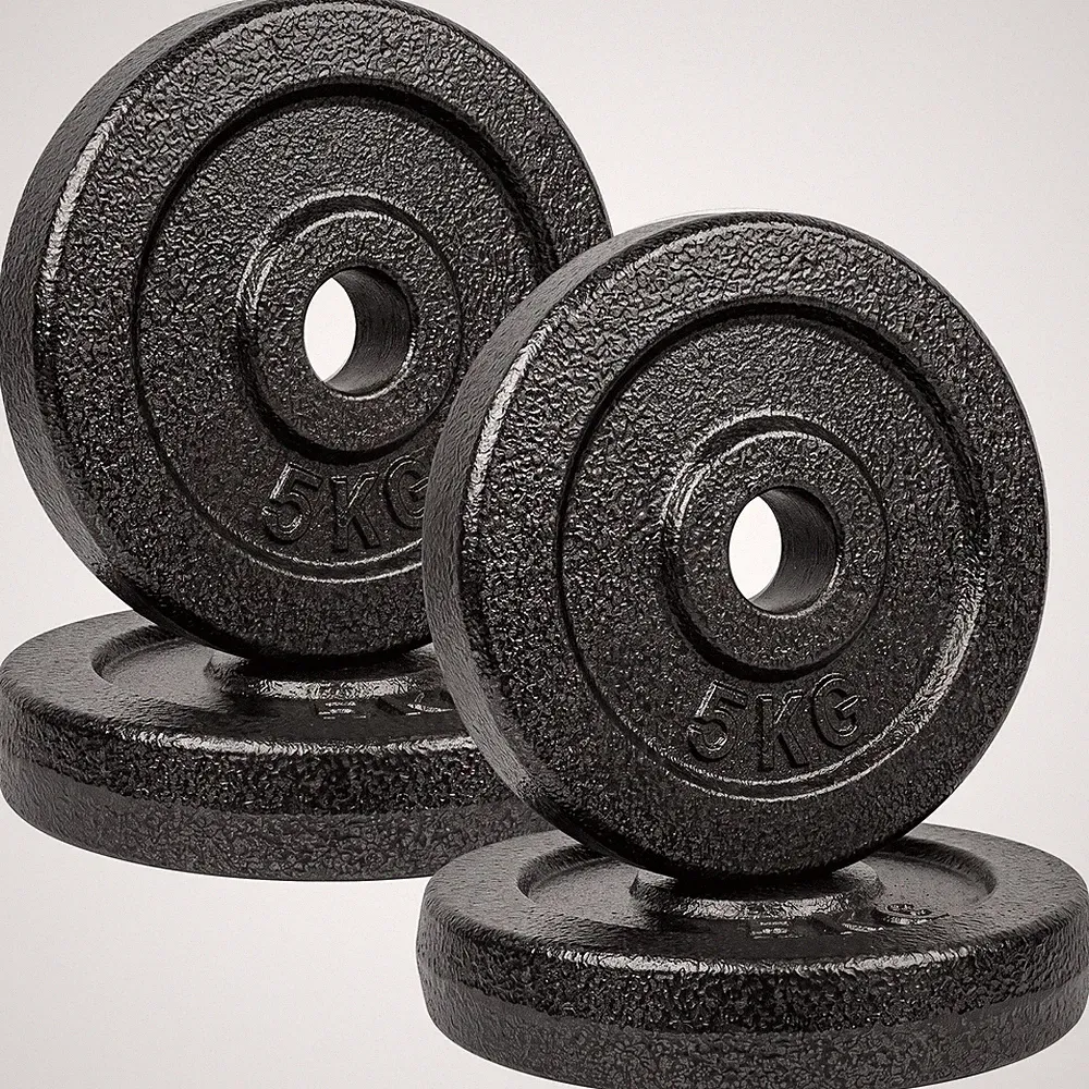 SPORTNOW Hantelscheiben Set, 1"/2,5cm Hantelscheibe Paar, 4 x 5kg Metallhantel/Ba