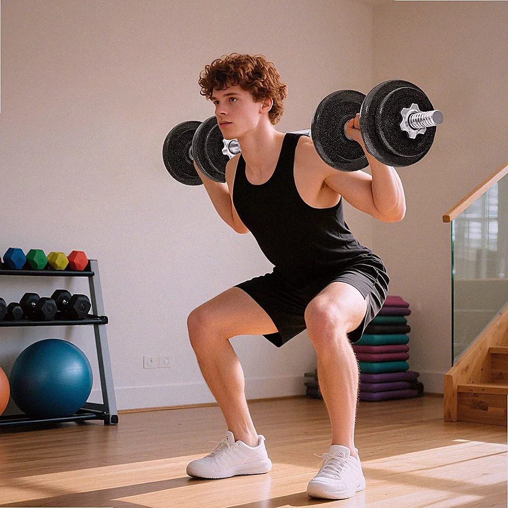 SPORTNOW Hantelset 2-in-1 verstellbar 20 kg