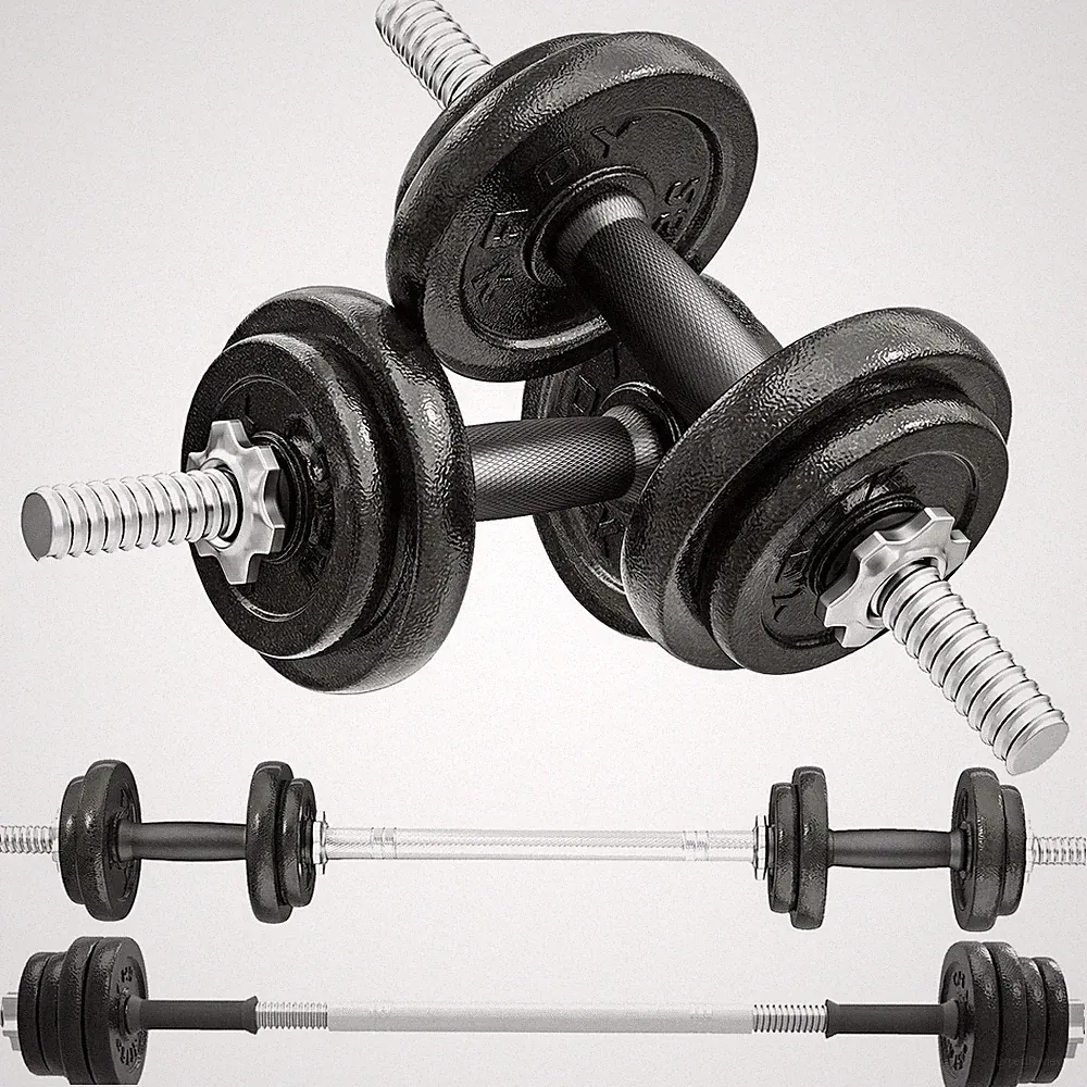 SPORTNOW Hantelset 2-in-1 verstellbar bis 20 kg