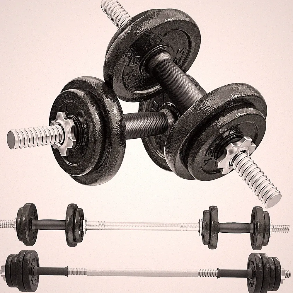 SPORTNOW Hantelset 2-in-1 verstellbar bis 20 kg