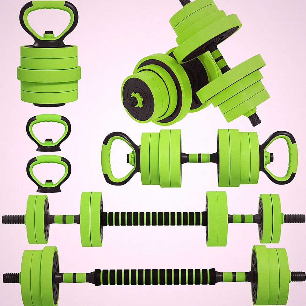 SPORTNOW Weight Hanteln Set, Langhantel, Kettlebell, Liegestützständer, 40 kg