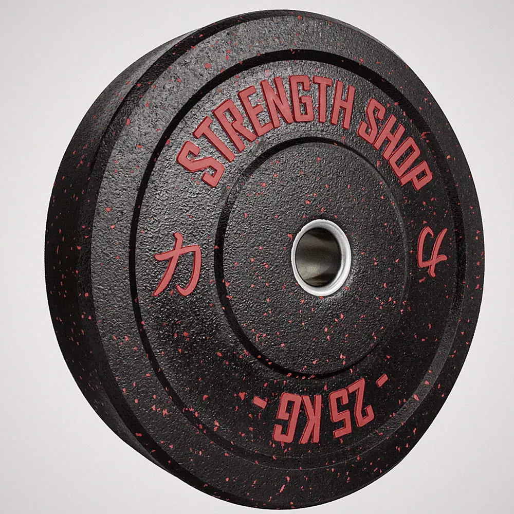 Strength Shop Krümelstoßplatten mit farbcodierten Punkten (Gewichtheben)