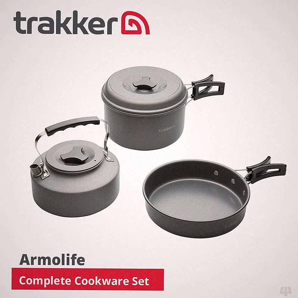 Trakker Armolife Komplettes Kochgeschirr Set - Karpfen Brassen Barbe Hecht Friedfischangeln