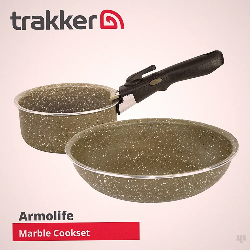 Trakker Armolife Marmor Kochgeschirr Set - Karpfen Brasse Barbe Hecht Friedfisch Meeresangeln