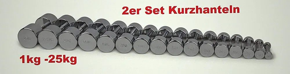 Trenas verchromte Kurzhanteln 2 kg