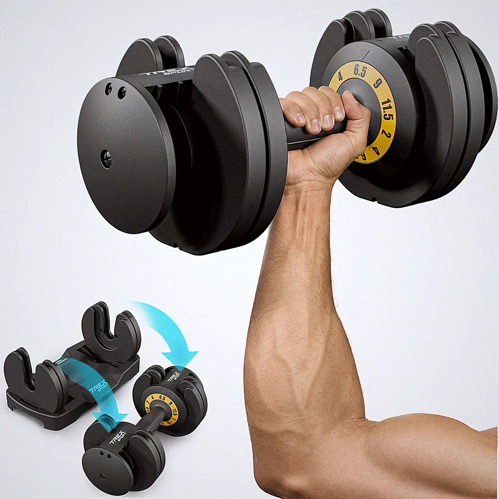 TREX SPORT Kurzhantel-Set verstellbar 11,5 kg