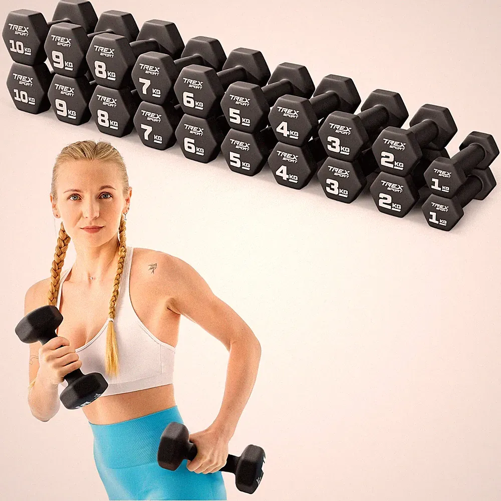 TREX SPORT Neopren Hanteln Set 2er Set