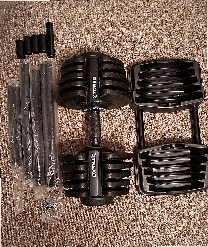 TRX-ABD40 Verstellbare Kurz/Langhantel Set (2-40 kg) – Repariert / Bastler