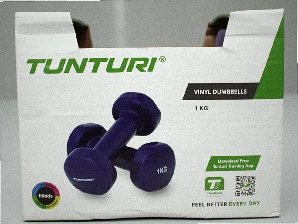 Tunturi Kurzhantel-Set Vinyl 1 kg Lila