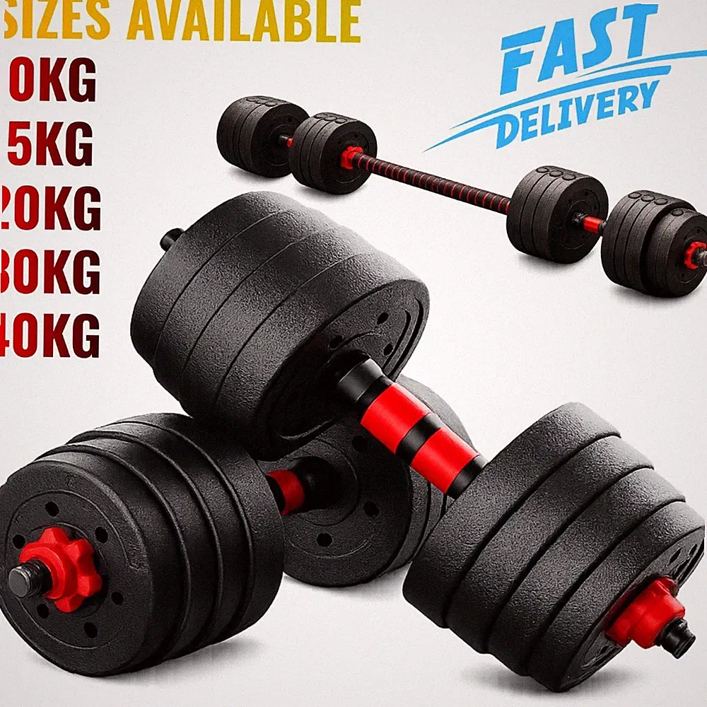 Verstellbare Hantel Langhantel Gewichte Set 10-40kg Home Gym Handgewichte Paar Kit