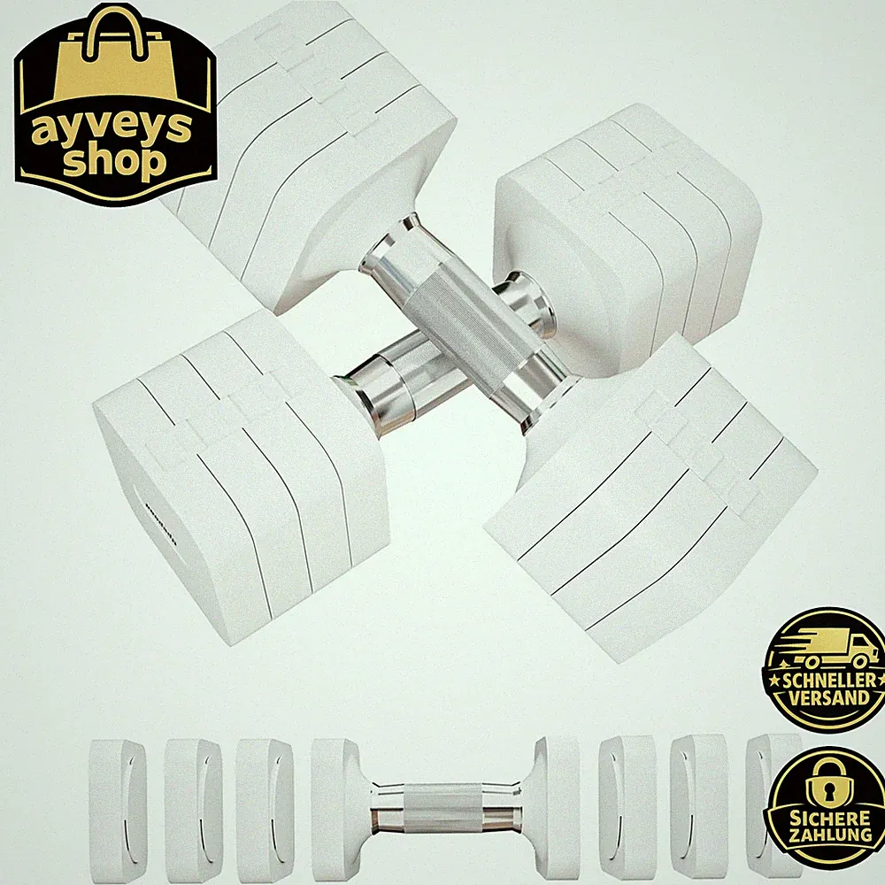 Verstellbare Hanteln 10 kg 4 in 1 Hantelset für Home Gym Krafttraining Workout