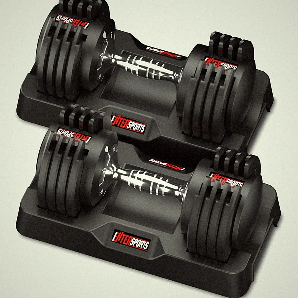 EnterSports Verstellbare Hanteln 12kg