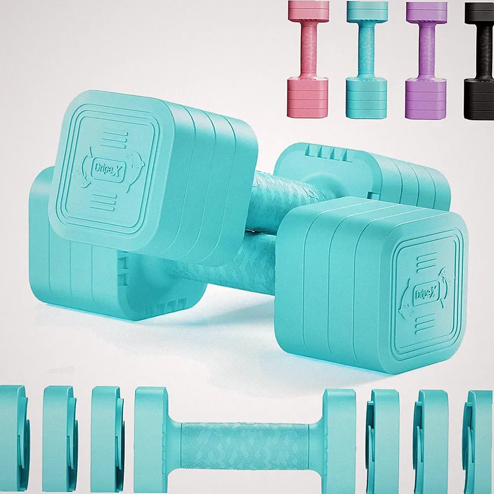 verstellbare Hanteln Hantelset 2,5kg 5kg 7,5kg Kettlebell Gewichtsmanschetten
