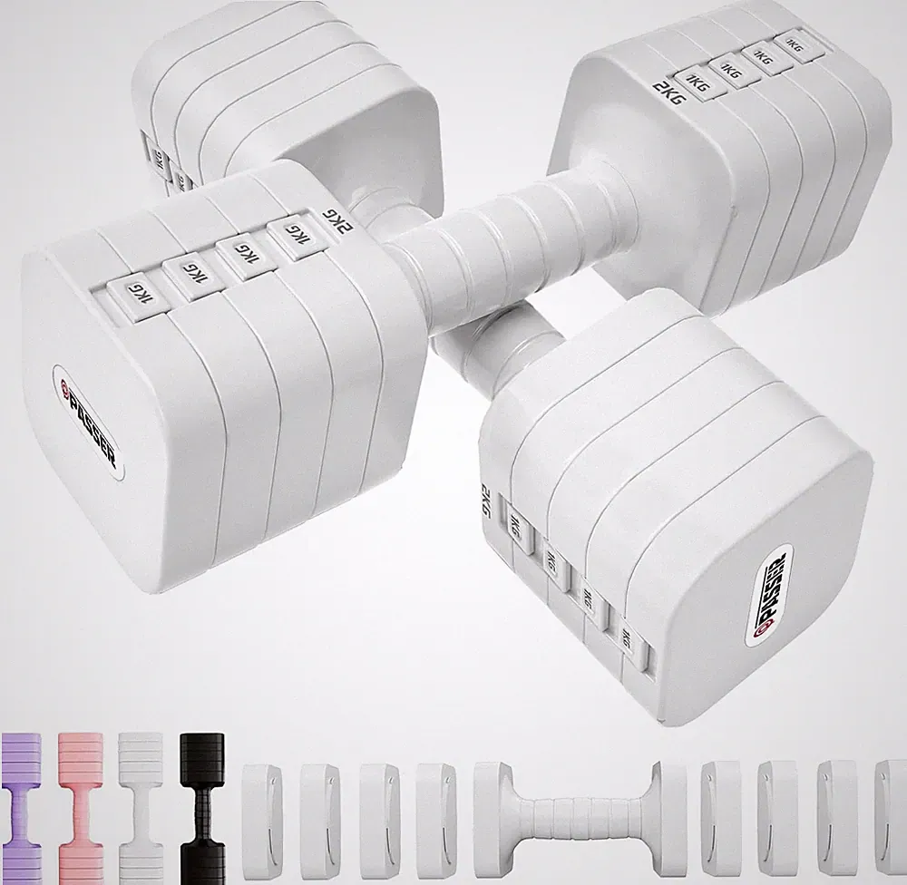Verstellbare Hanteln Set 5-in-1 2er Set 2-10 kg für Fitness Home Gym