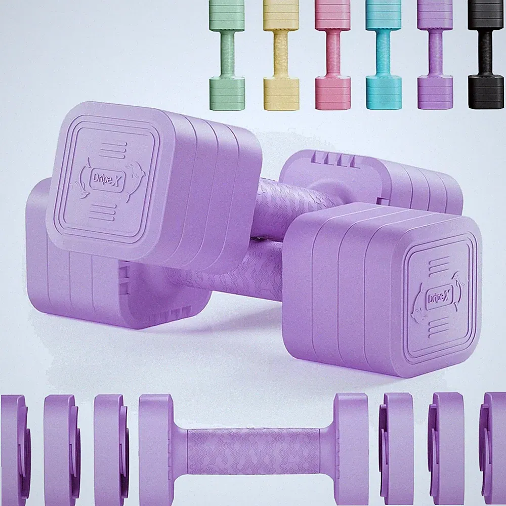 Verstellbare Hanteln Set 6 Gewichte 0,25-5 kg für Krafttraining Home Gym Dame...