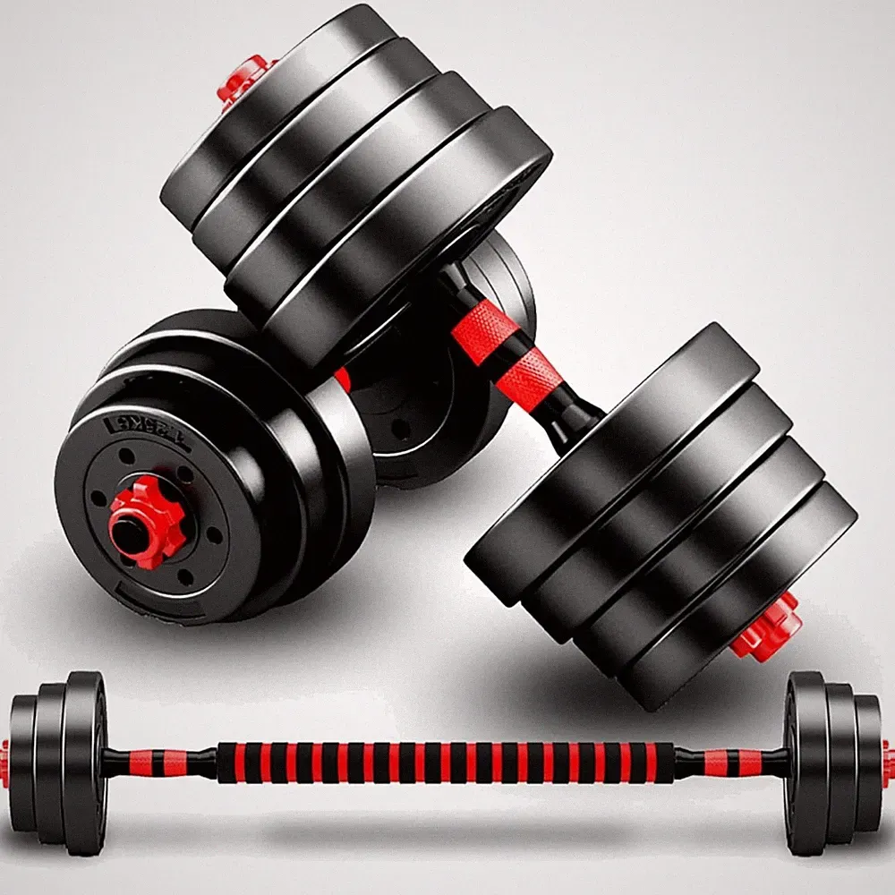 Verstellbare Hanteln Set Kurzhantel Langhantel 2er Fitness Gewichte 10kg 15kg