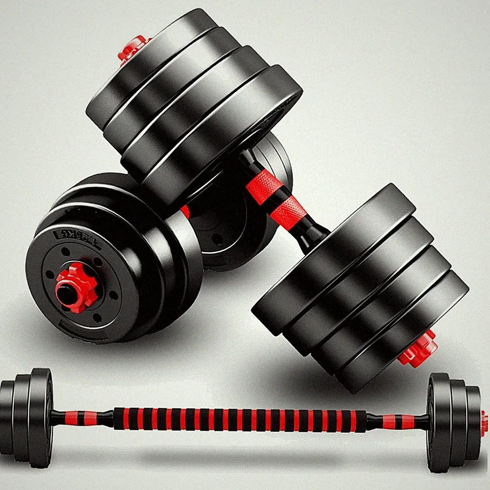 Verstellbare Kurzhanteln Set 2x10/15kg Fitness Hantel Gewichte Krafttraining