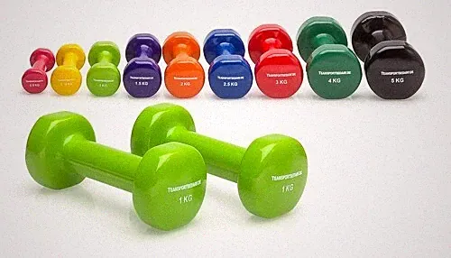 Vinyl Kurzhanteln 2er Set 4 kg