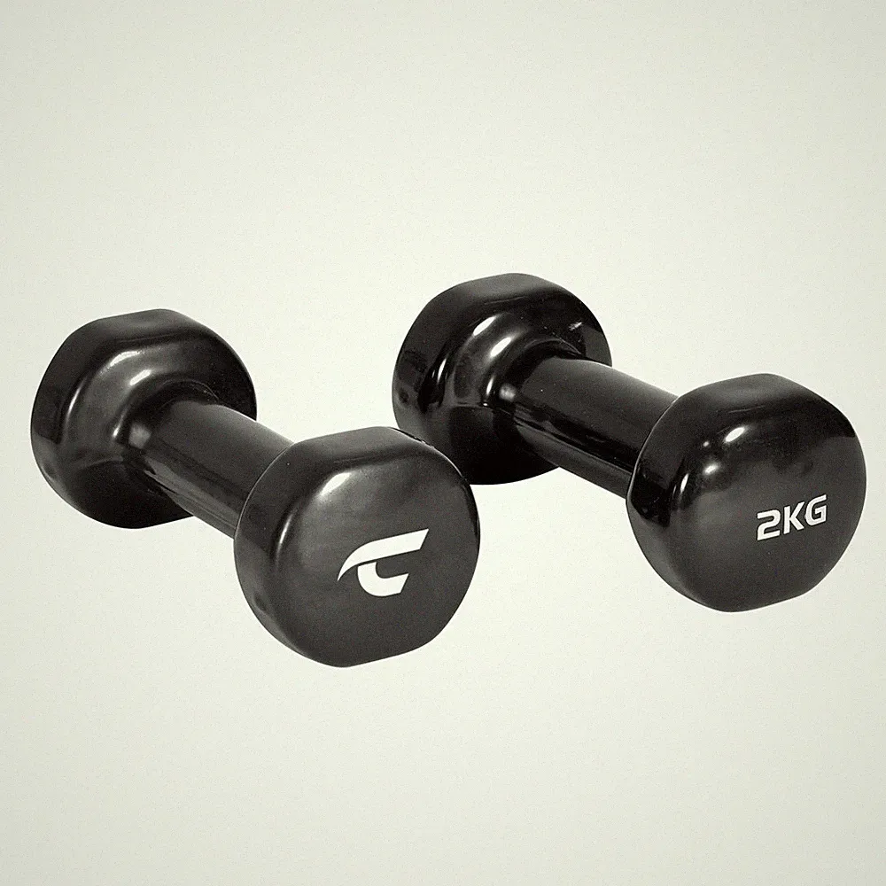 Vinylhantel Set 2 x 2kg Krafttraining Sport Muskeln Beauty Bells