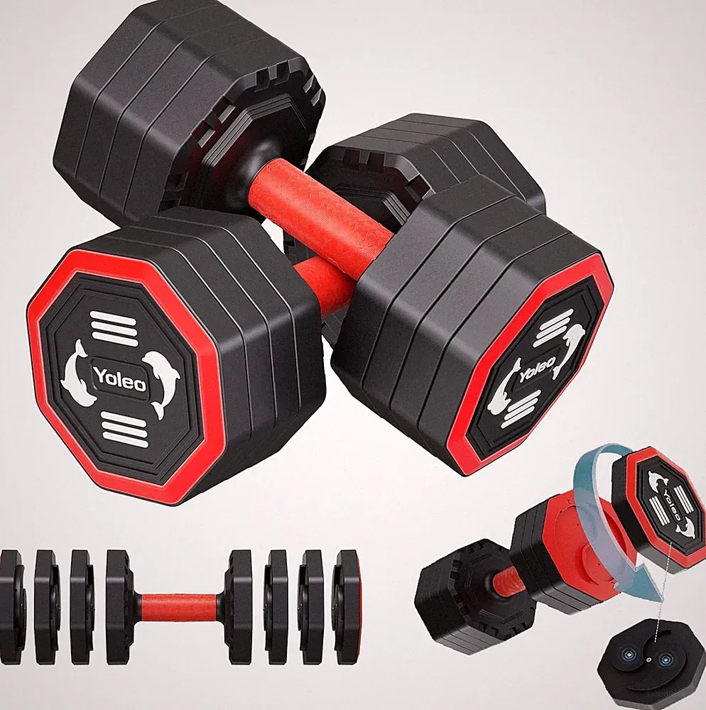 Yoleo Verstellbare Hantel Set 4 in 1