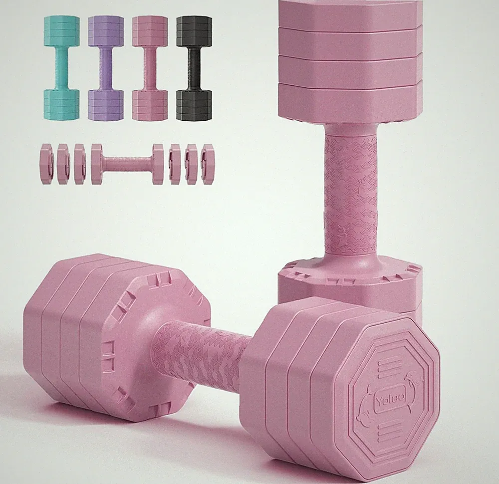 Yoleo Verstellbares Hantelset 4-in-1